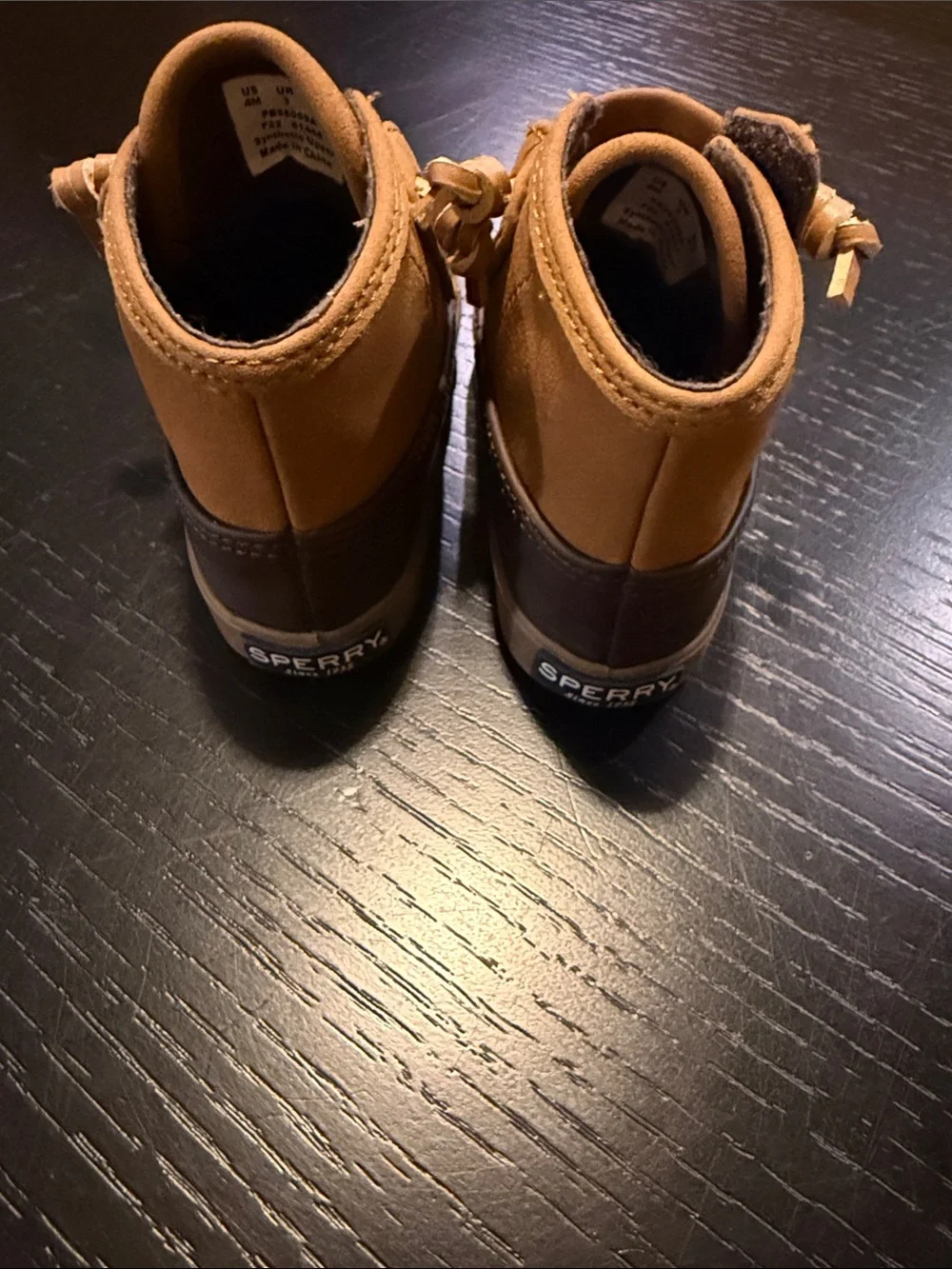Sperry Kids Brown & Tan Duck Boots